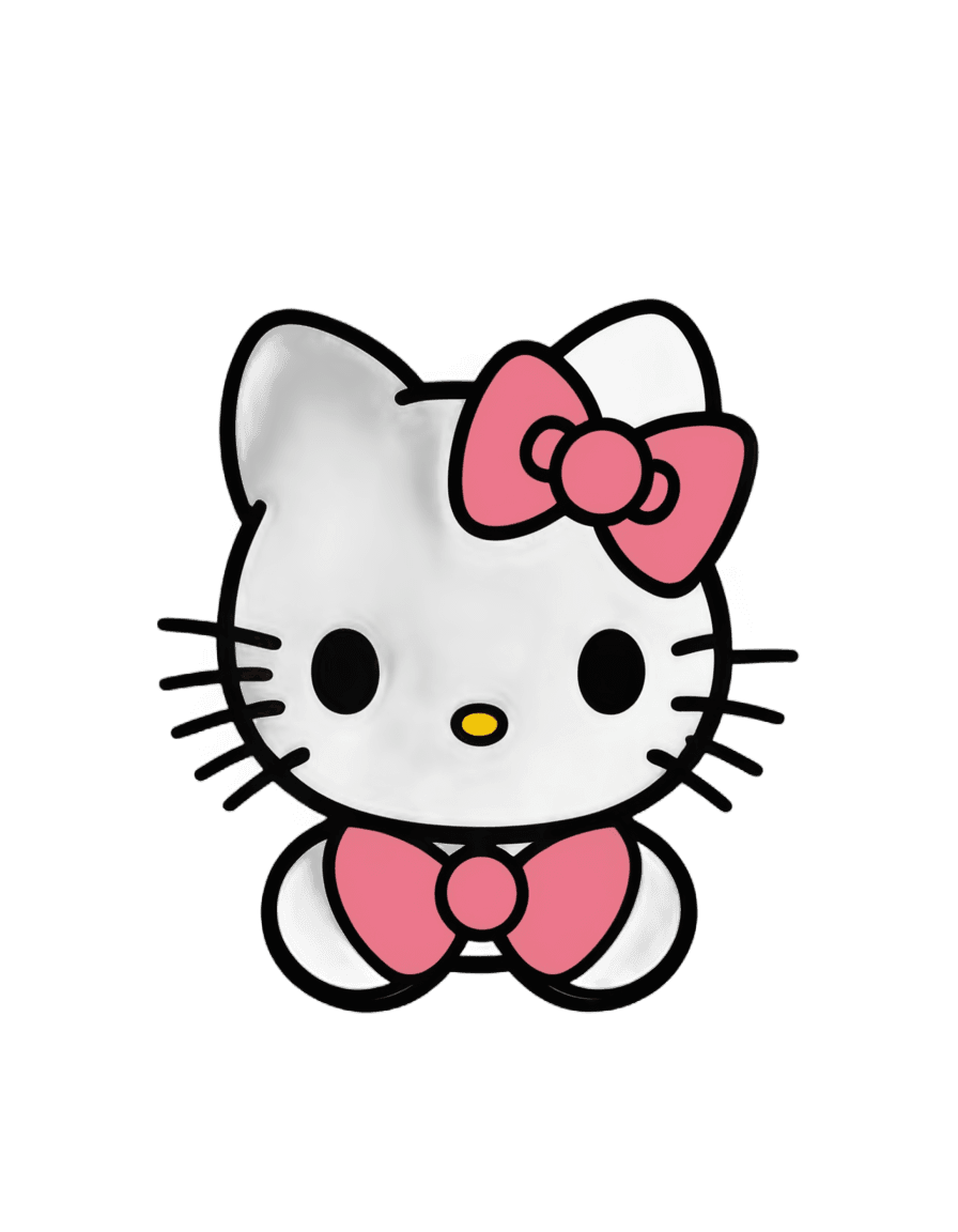 Hello Kitty，Hello Kitty 美学 PNG，带烟，可爱有趣的鬼，烟云，烟熏