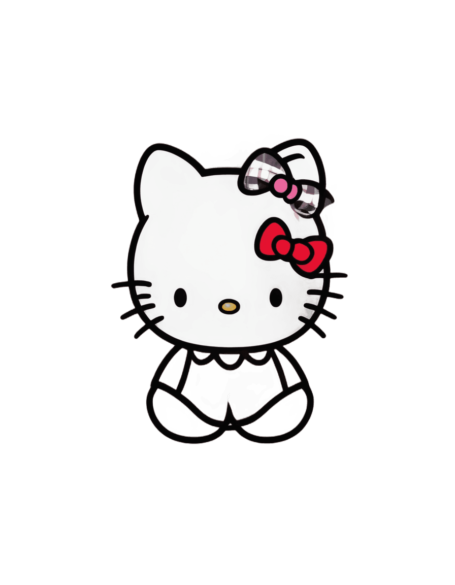 hello kitty,kitty,cute cat,bowknot,antialiased,clipart icon