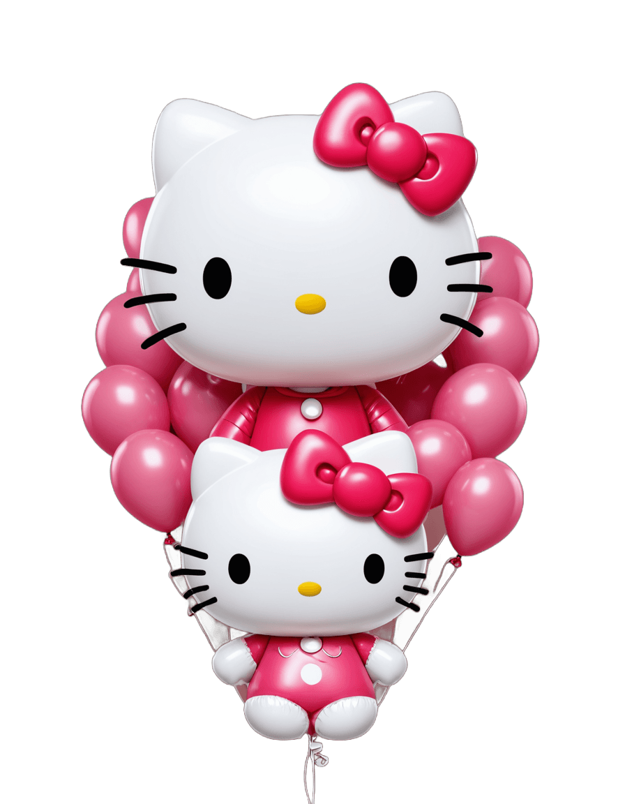 hello kitty,globo,sanrio,globos,gatito,gato hembra antropomórfico