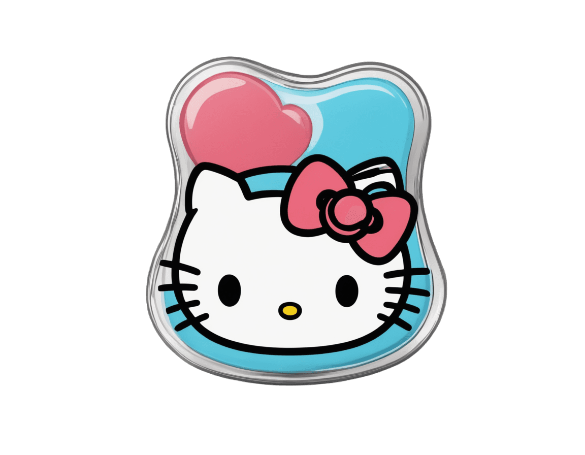 hello kitty,hello kitty band aid png,puffy sticker,glitter sticker,cute! c4d,stickers