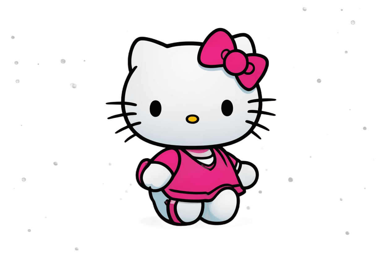 hello kitty,sanrio,kawaii cat,cute!! chibi!!! catgirl,cartoonish cute,a cute cat