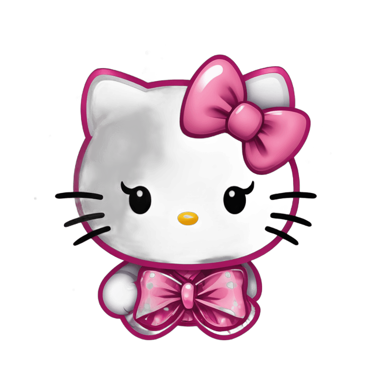 Hello Kitty，Hello Kitty 蝴蝶结 png 粉红色，黑猫，黑色!!!!背景