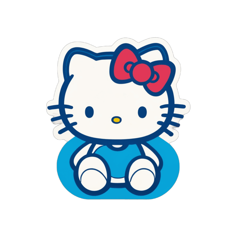 Hello Kitty, Hello Kitty Carrd Azul PNG Transparente, Sanrio, Icono Clipart, Icono De Gráficos Vectoriales, Pegatina Cuadrada