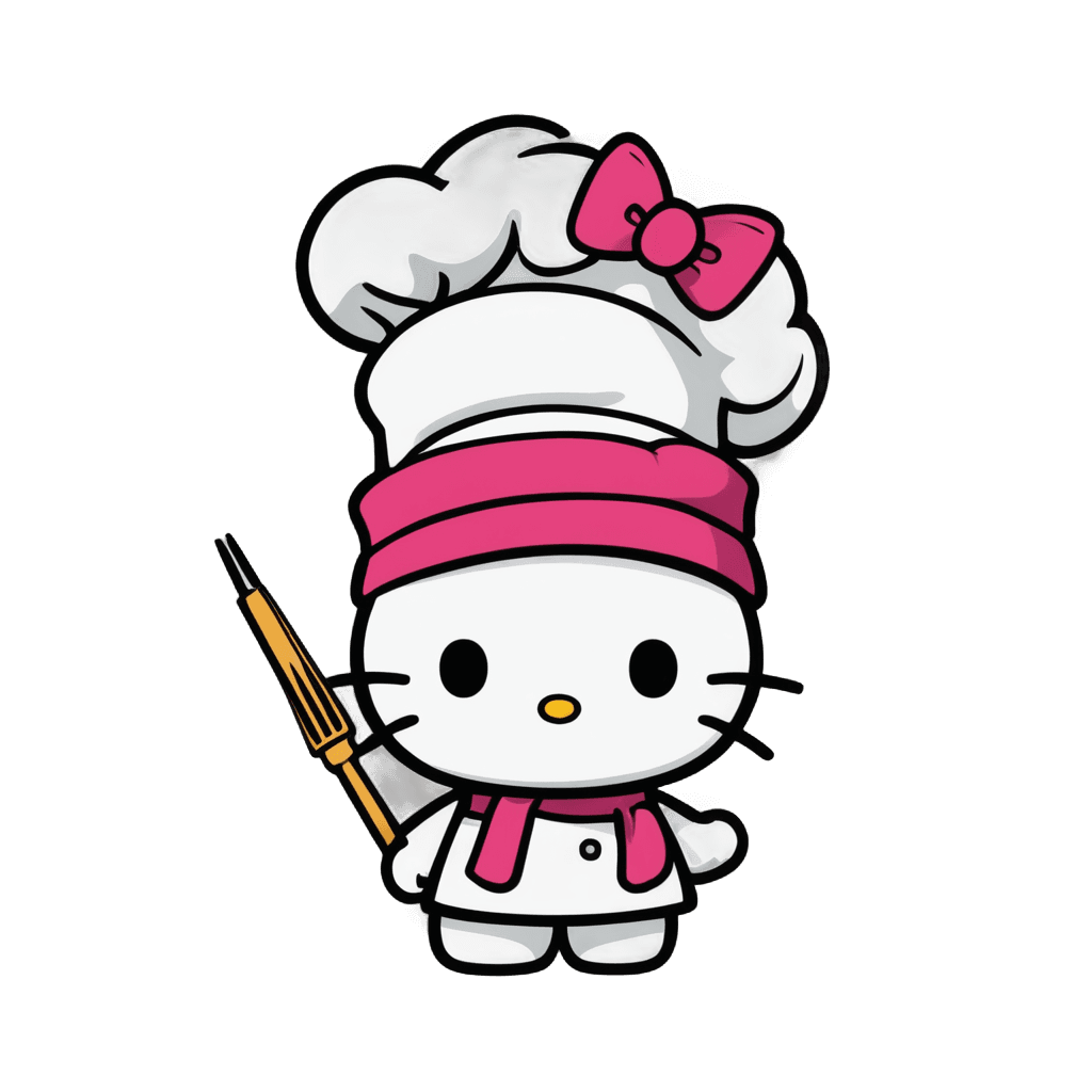 Hello Kitty，Hello Kitty Chef Png，最佳厨师，厨师帽，烹饪，快乐厨师