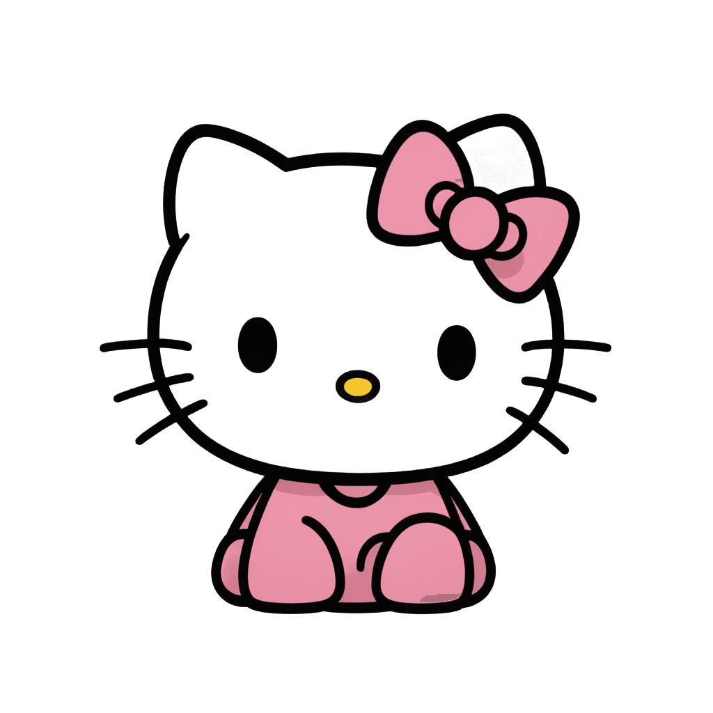 hello kitty,elokitty,kawaii cat,clipart icon,flash image,cute cartoon character