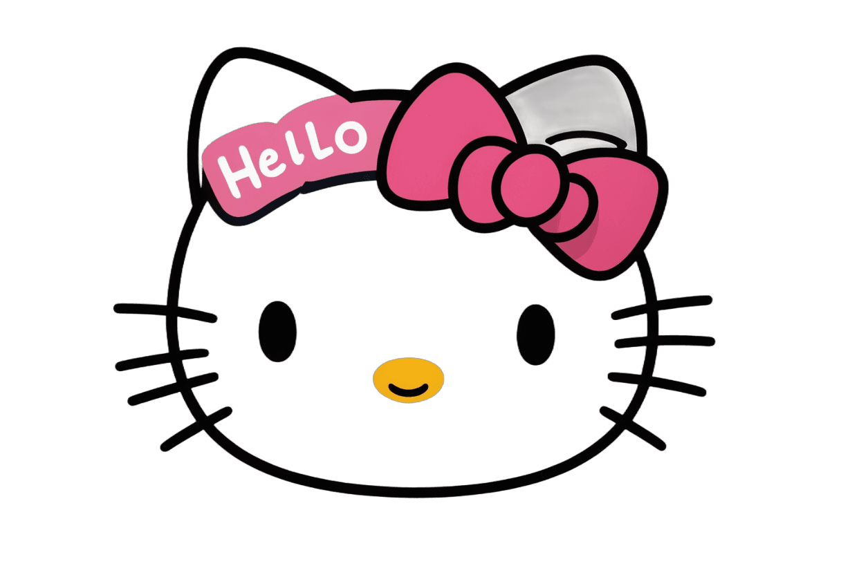 Hello Kitty,Hello Kitty Cara png,Sanrio,Elokitty,Lindo personaje de dibujos animados,Imagen del anuncio