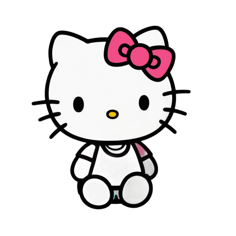 hello kitty,elokitty,sanrio,anthropomorphic female cat,robotic cat,kawaii hq render