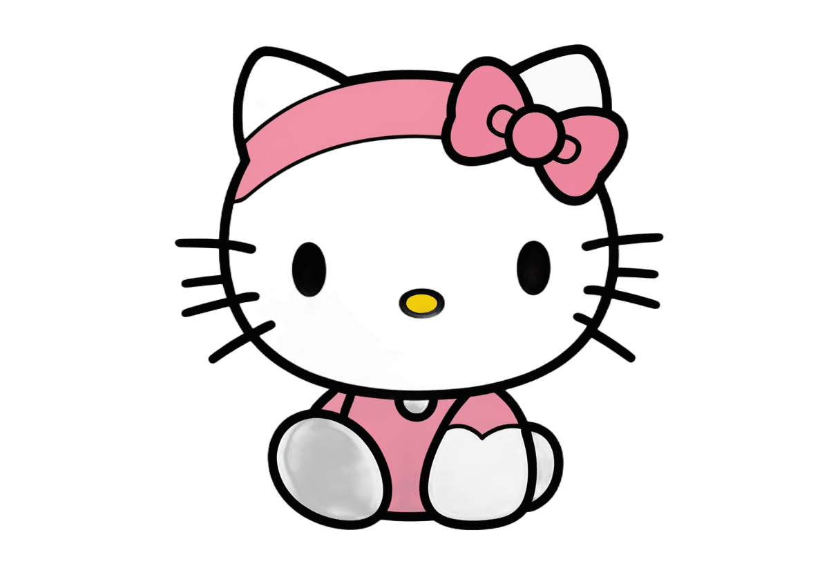 Hello Kitty，Hello Kitty 免费 png，煤炭，三丽鸥，闪光图像，太空中的半月