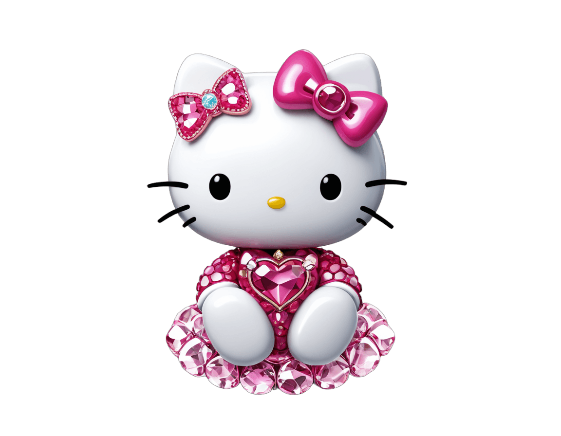 hello kitty,anthropomorphic female cat,kawaii cat,sanrio,cute humanoid robot,fully robotic!! cat