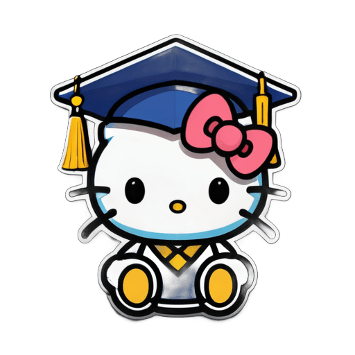 hello kitty,stickers,post graduate,cute! c4d,cartoonish cute