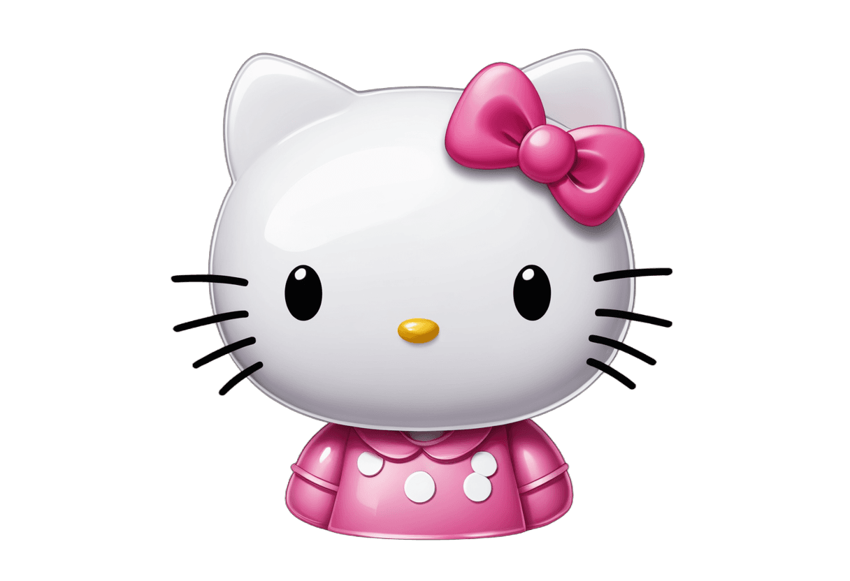 Hello Kitty,Hello Kitty Head PNG,Gato hembra antropomórfico,Icono de imágenes prediseñadas,Personaje icónico rosa,Gato lindo