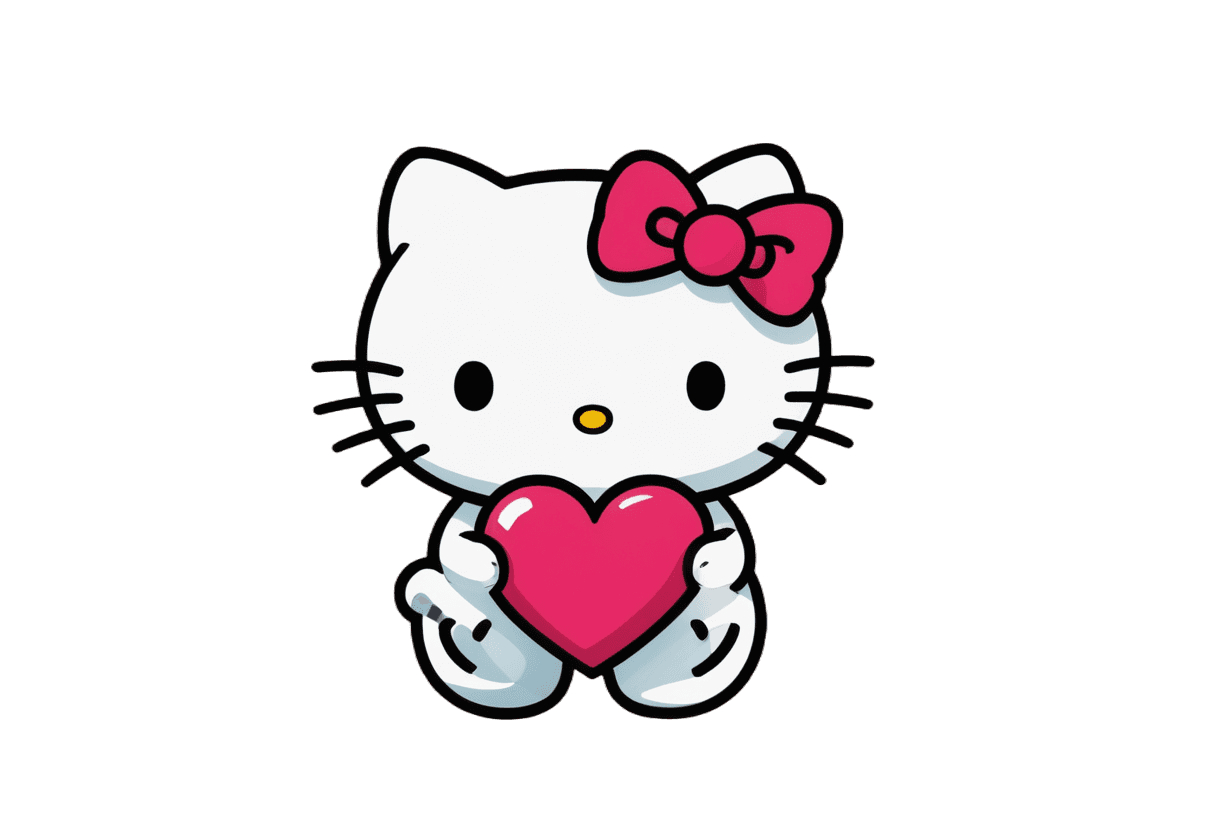 hello kitty,hello kitty heart png,kitty,hearts symbol,cute!! chibi!!! catgirl,anthropomorphic female cat