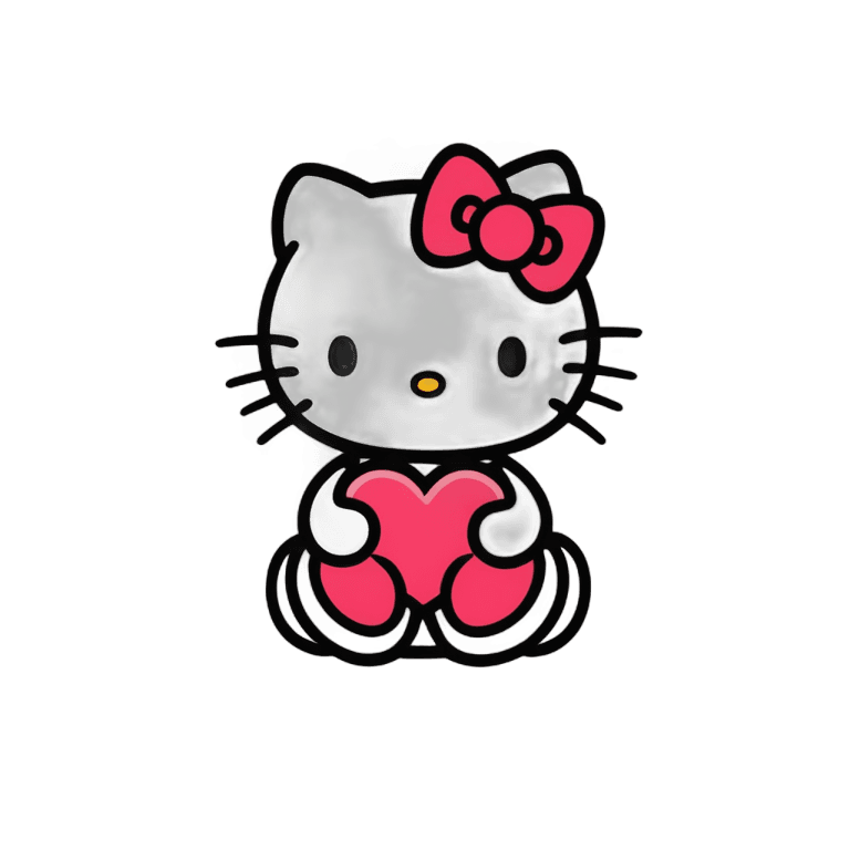 hello kitty,hello kitty heart png,elokitty,dark image,ghostly darkness,acid rain effect