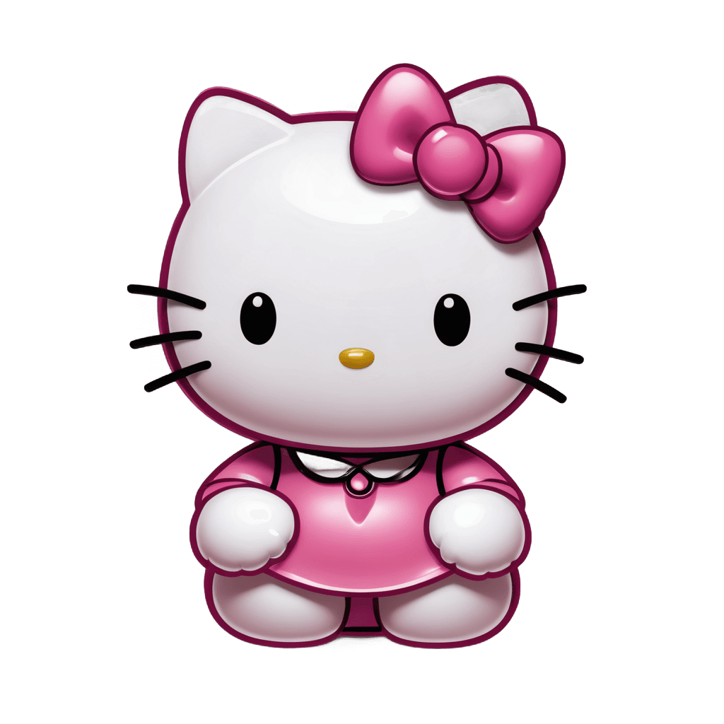 hello kitty,sanrio,a cute cat,pink iconic character,cute cat,cute character