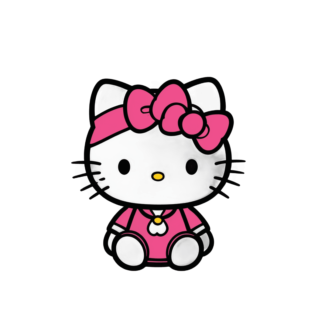 Hello Kitty, gato hembra antropomórfico, elokitty, lindo personaje de dibujos animados, ¡lindo! C4D, lindo caricaturesco