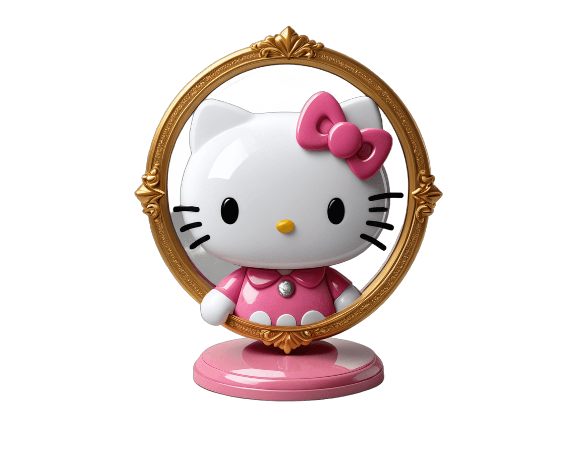 hello kitty, figura de juguete de vinilo