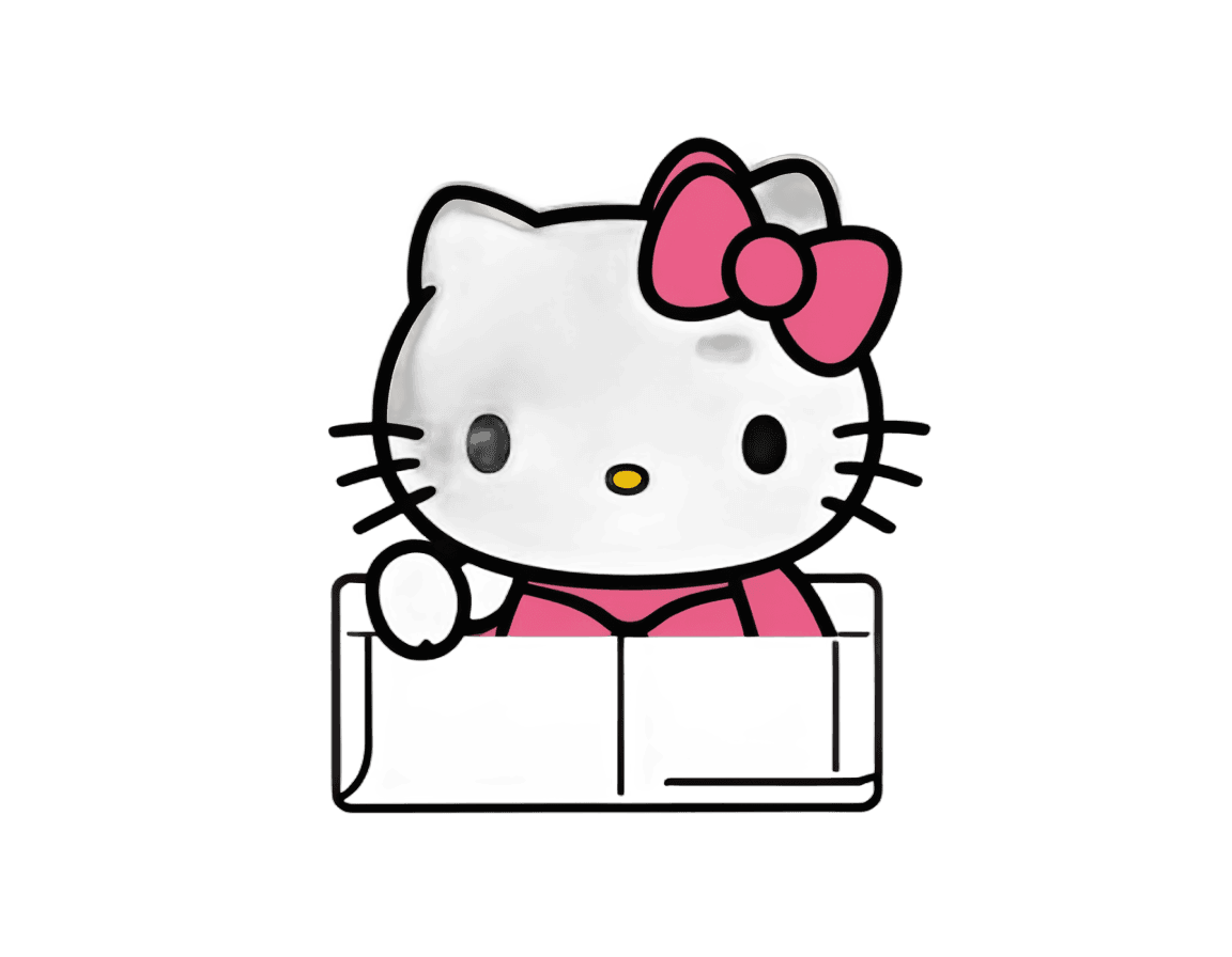 ¡Hola gatito,Hello Kitty Notas PNG,gatito,lindo! C4D,Sanrio,Elokitty