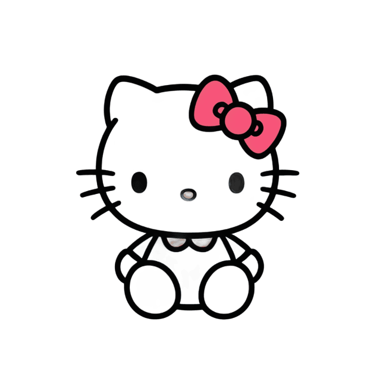 hello kitty,hello kitty overlay png,cute! c4d,kitty,sanrio,plain black background