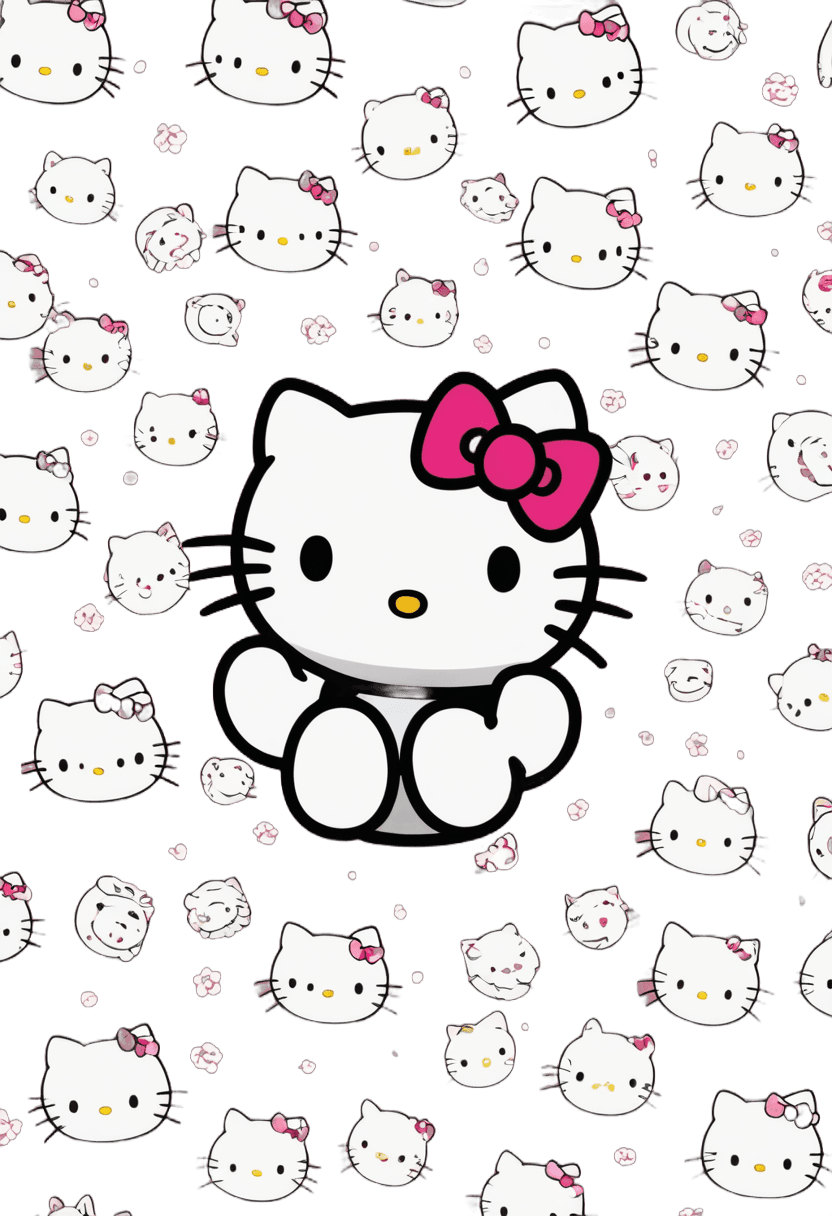 hello kitty, patrón de hello kitty png, papel de pared, elokitty, papel tapiz", pegatinas