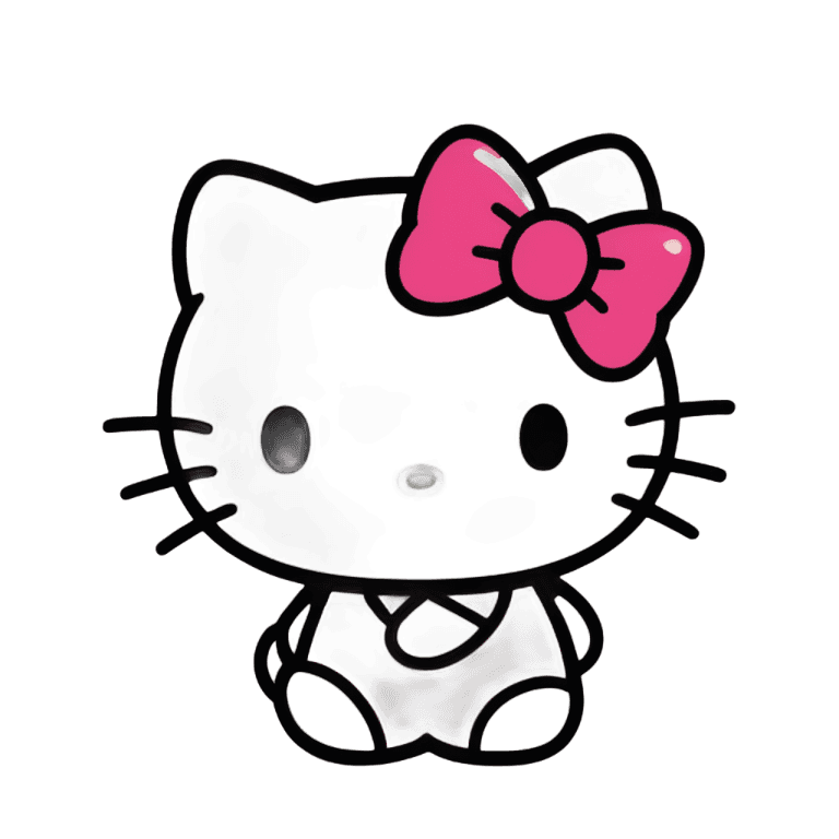 hello kitty,hello kitty png bow,cute! c4d,dark black background,black backround. inkscape,dark background”