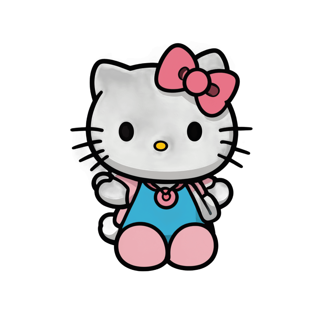 Hello Kitty，Mark Ryden Style，煤尘，半机械小猫