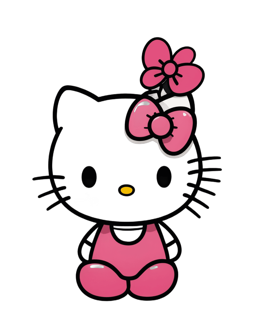 Hello Kitty,Kitty,Sanrio,Imagen Flash,Personaje Icónico Rosa,Elokitty