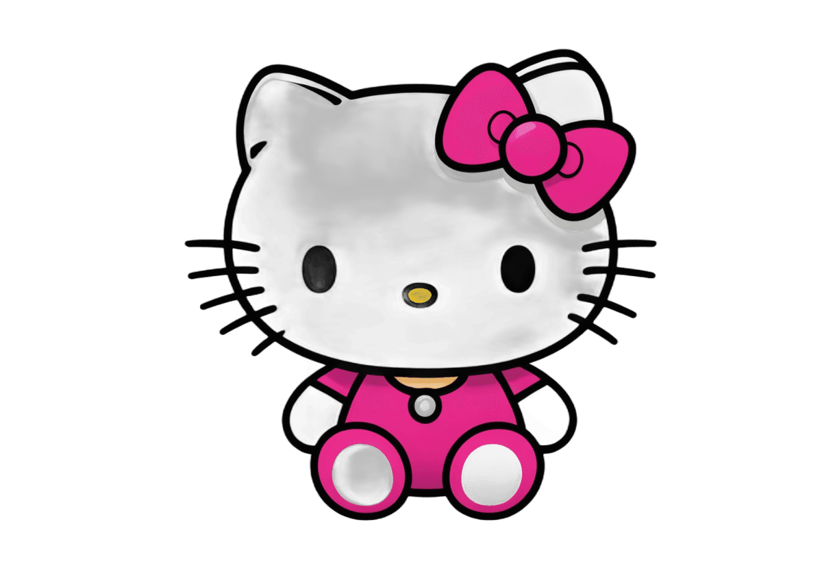 hello kitty,coal dust,black face,charcoal,charcoal smudges,kitty