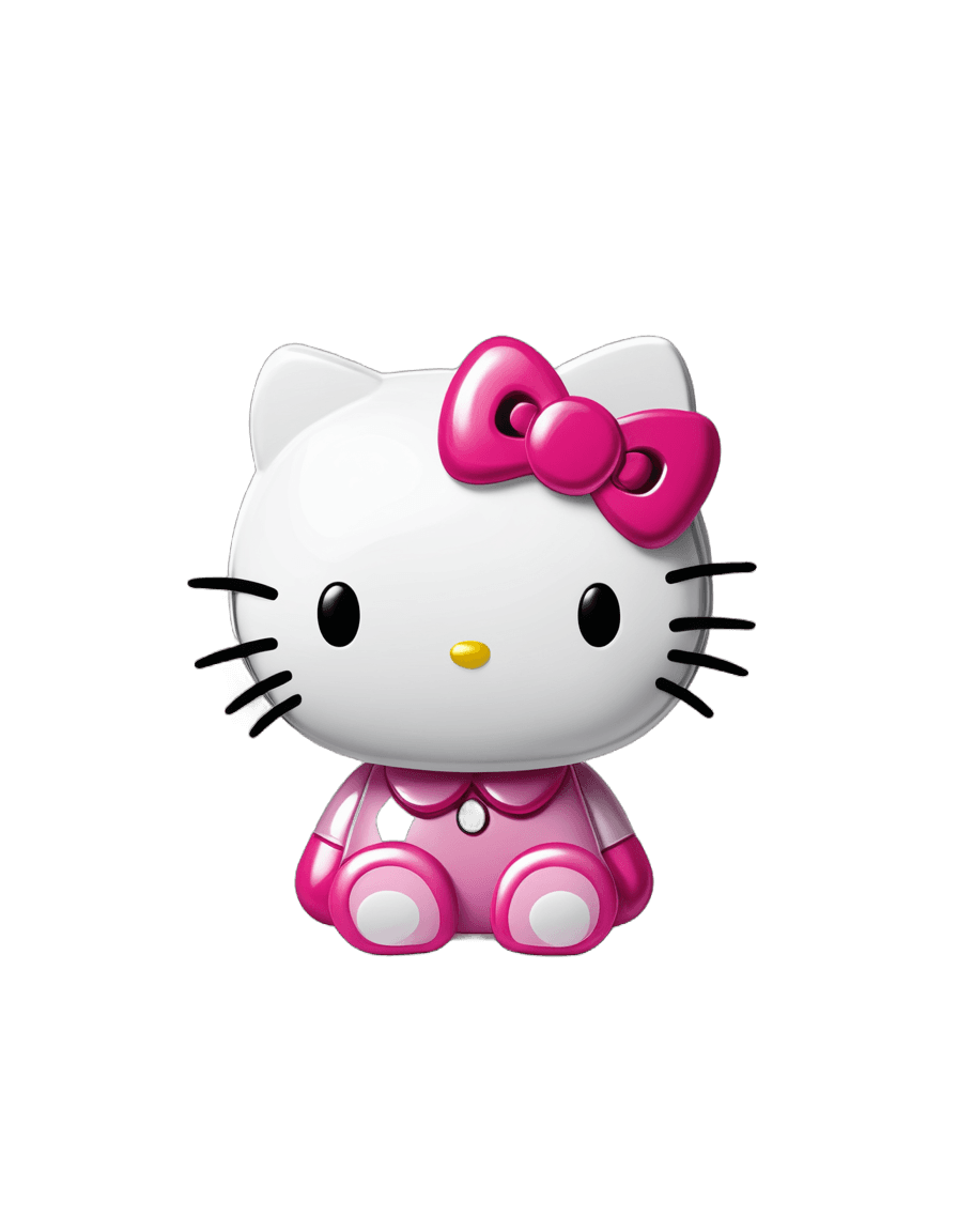 Hello Kitty，Hello Kitty png头，可爱的卡通人物，粉红色的标志性人物，拟人化的母猫，三丽鸥