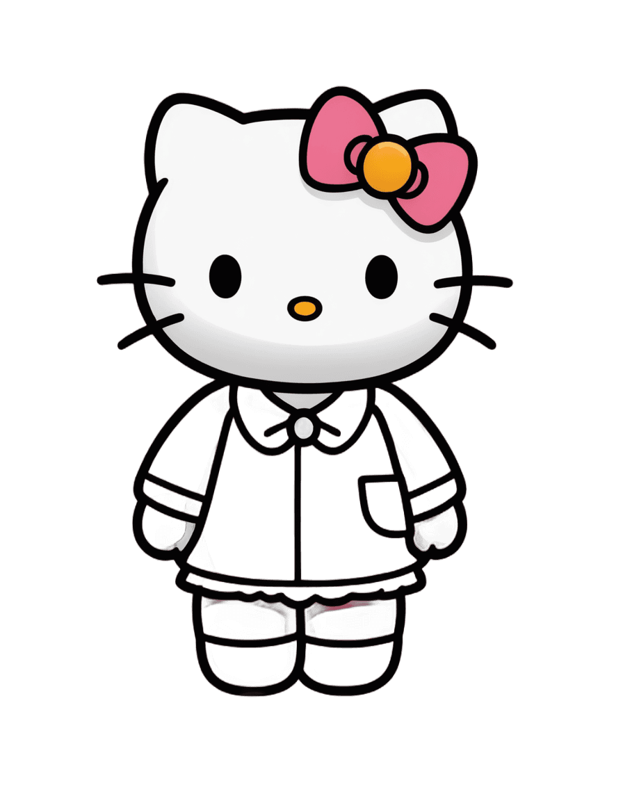 hola gatito,hola gatito png trabajo,gato hembra antropomórfico,sanrio,abrigo gótico,killstar