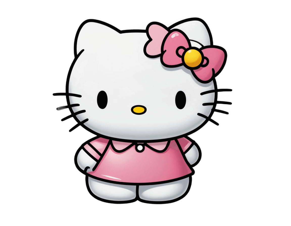 Hello Kitty，Hello Kitty png 歌词，elokitty，一只可爱的猫，可爱的卡哇伊女孩，拟人化的猫