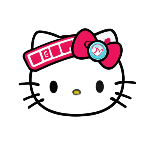 hello kitty,medical doctor,stethoscope!,healer,coding time,with a stethoscope