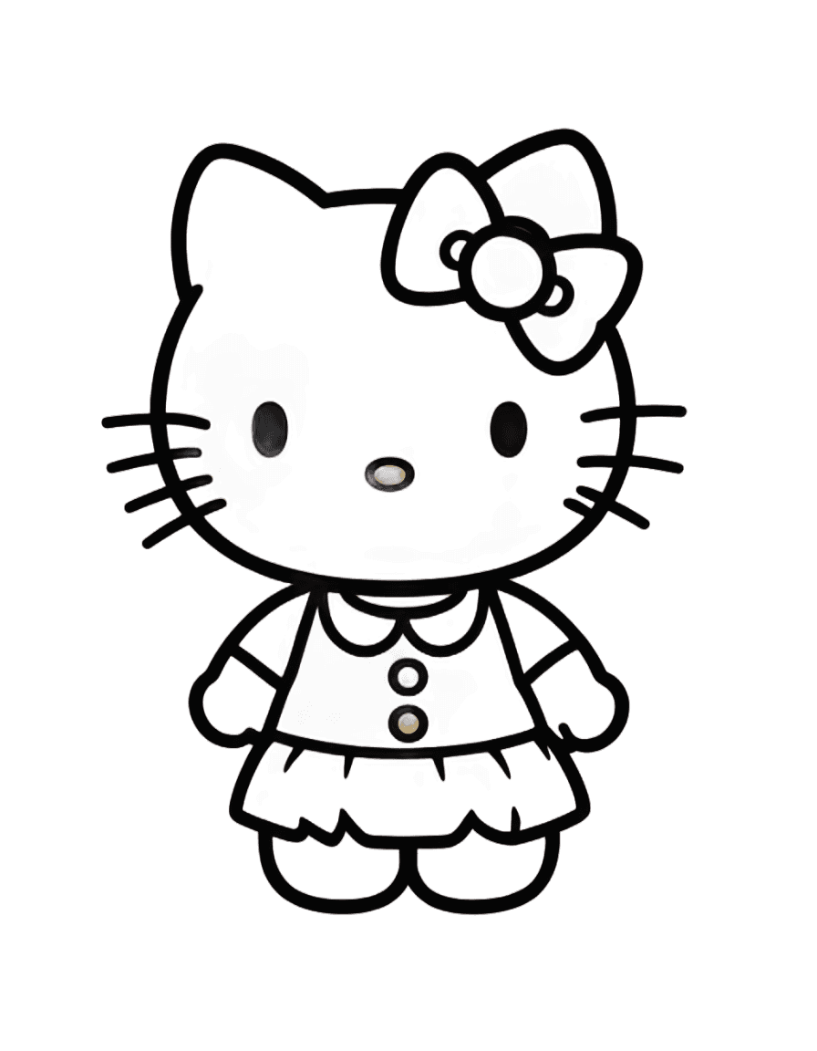 hello kitty,complete darkness background,dark image,glowing-eyes-and-mouth,backround dark,higly detailed dark