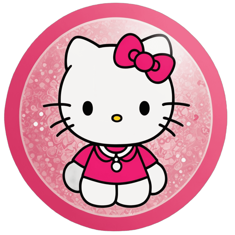 hello kitty,hello kitty png,puffy sticker,sanrio,anthropomorphic female cat,clipart icon