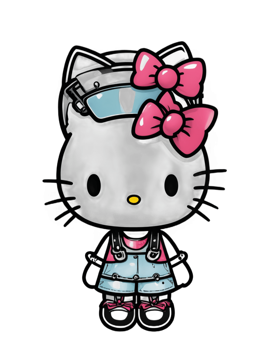 hello kitty,cyborg kitten,sanrio,elokitty,beutiful girl cyborg