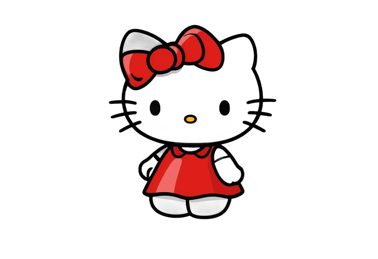 Hello Kitty，Hello Kitty 红色 PNG，三丽鸥，闪光图像，可爱的卡通人物，elokitty