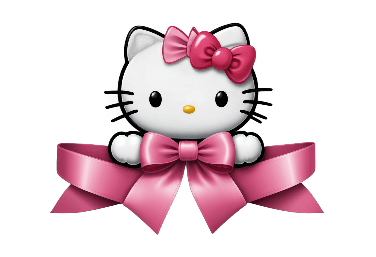 hello kitty,hello kitty ribbon png,ribbon,big ribbon,kitty,cute! c4d