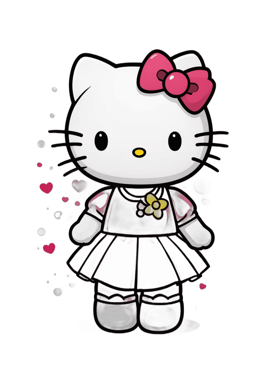 hello kitty,hello kitty sanrio personajes png,lindo!! Chibi!! Catgirl, estilo de Mark Ryden, lindo personaje de dibujos animados