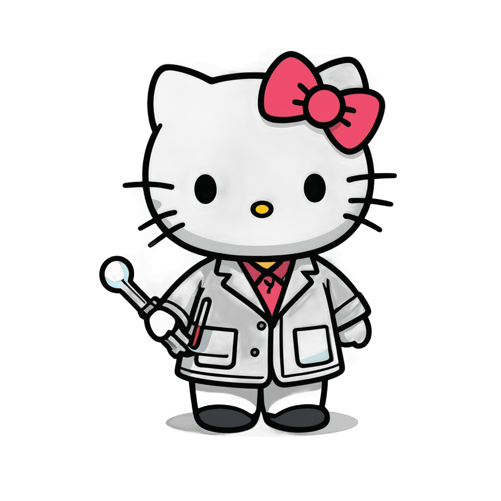 Hello Kitty，Hello Kitty 科学家 PNG，Gadget hackwrench，The Mekanik Doll，Miniaturecore，Elokitty