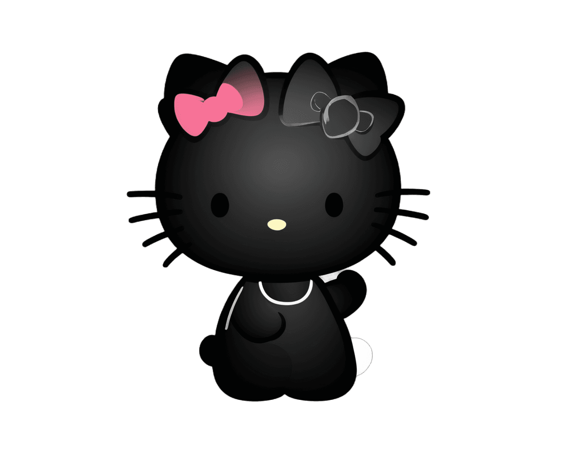 ¡Hola gatita, linda! C4D, gatito, gato kawaii, lindo personaje de dibujos animados, elokitty