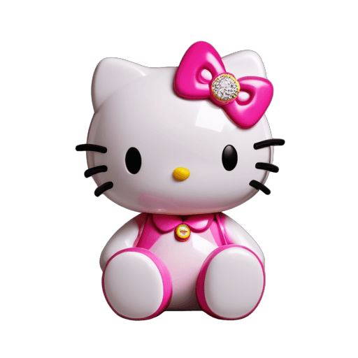 ¡Hola gatita, linda! C4D, Kitty, Sanrio, ¡Totalmente robótico! gato