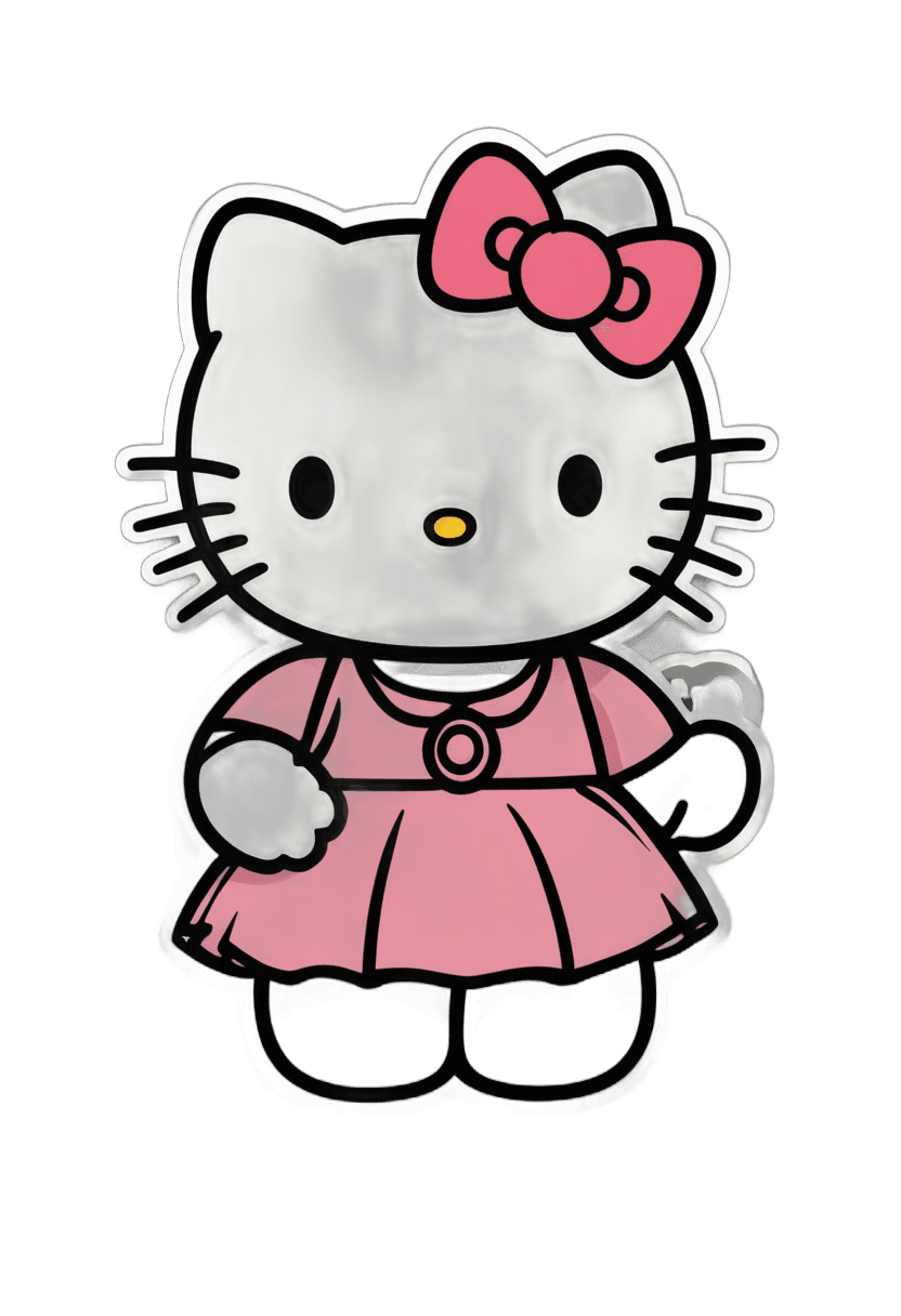 hello kitty,hello kitty pegatina png,con humo,fondo ahumado,ahumado,muy ahumado