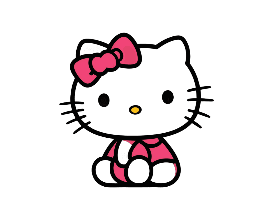 hello kitty,hello kitty template png,kitty,sanrio,cat theme logo,anthropomorphic female cat