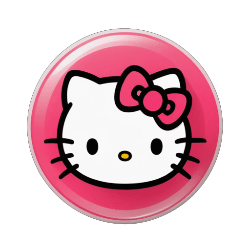 Hello Kitty，剪贴画图标，kitty，应用程序图标，标志性徽标符号