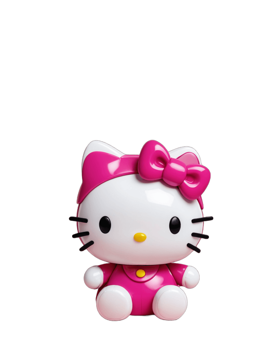 hola kitty, lindo juguete, personaje icónico rosa, juguete de arte, adornos de sanrio, gatito