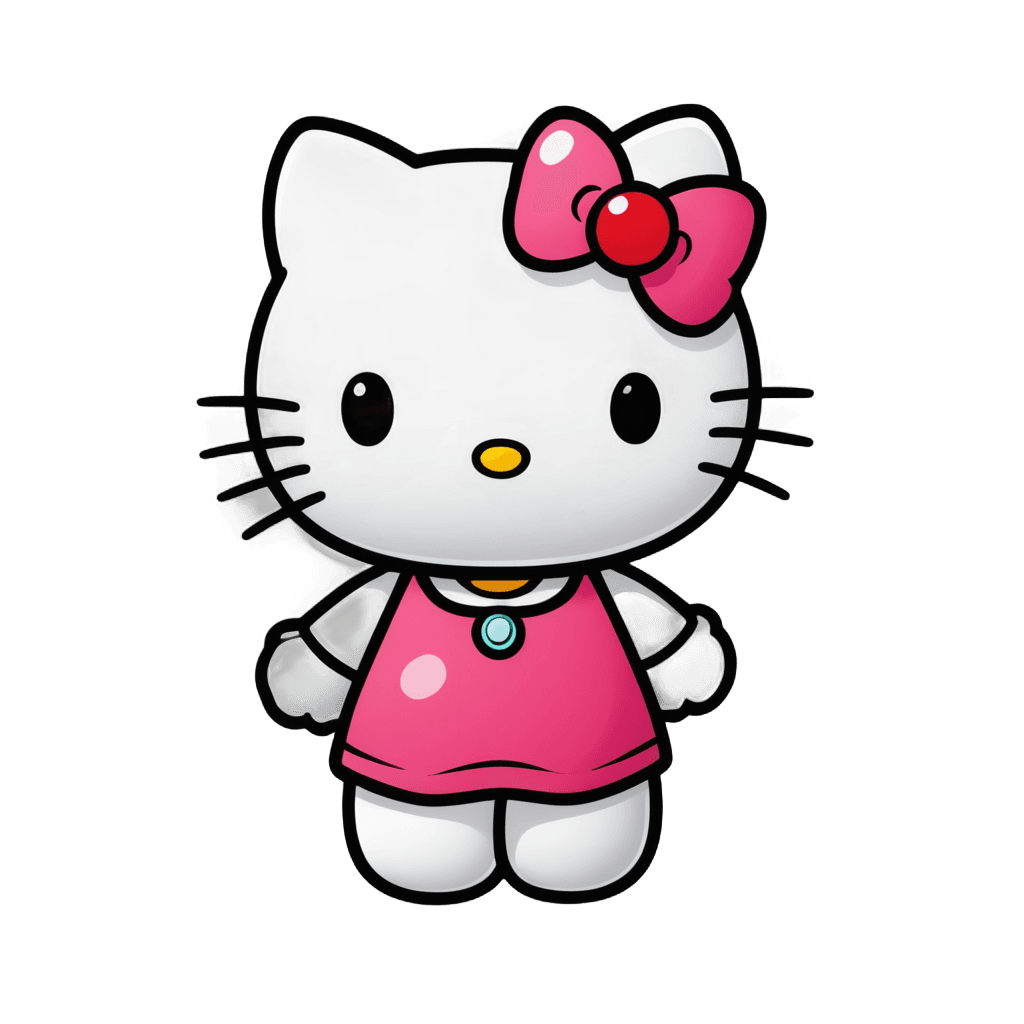 Hello Kitty，Hello Kitty透明背景png，拟人化的母猫，可爱！！赤壁!!猫女，全身吉祥物，三丽鸥