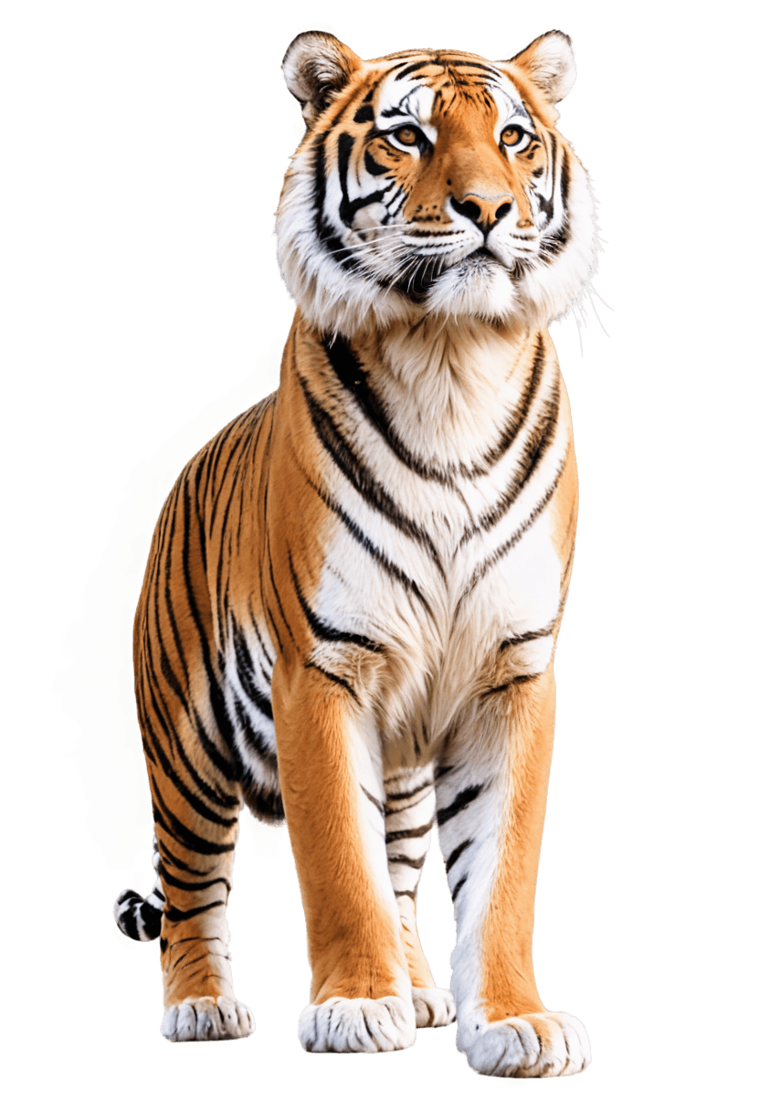 tiger,ultradetailed digital painting,animal painting