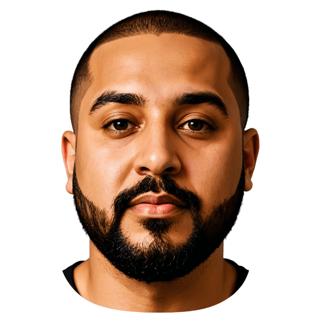 khaled emoji png A man with a beard and mustache