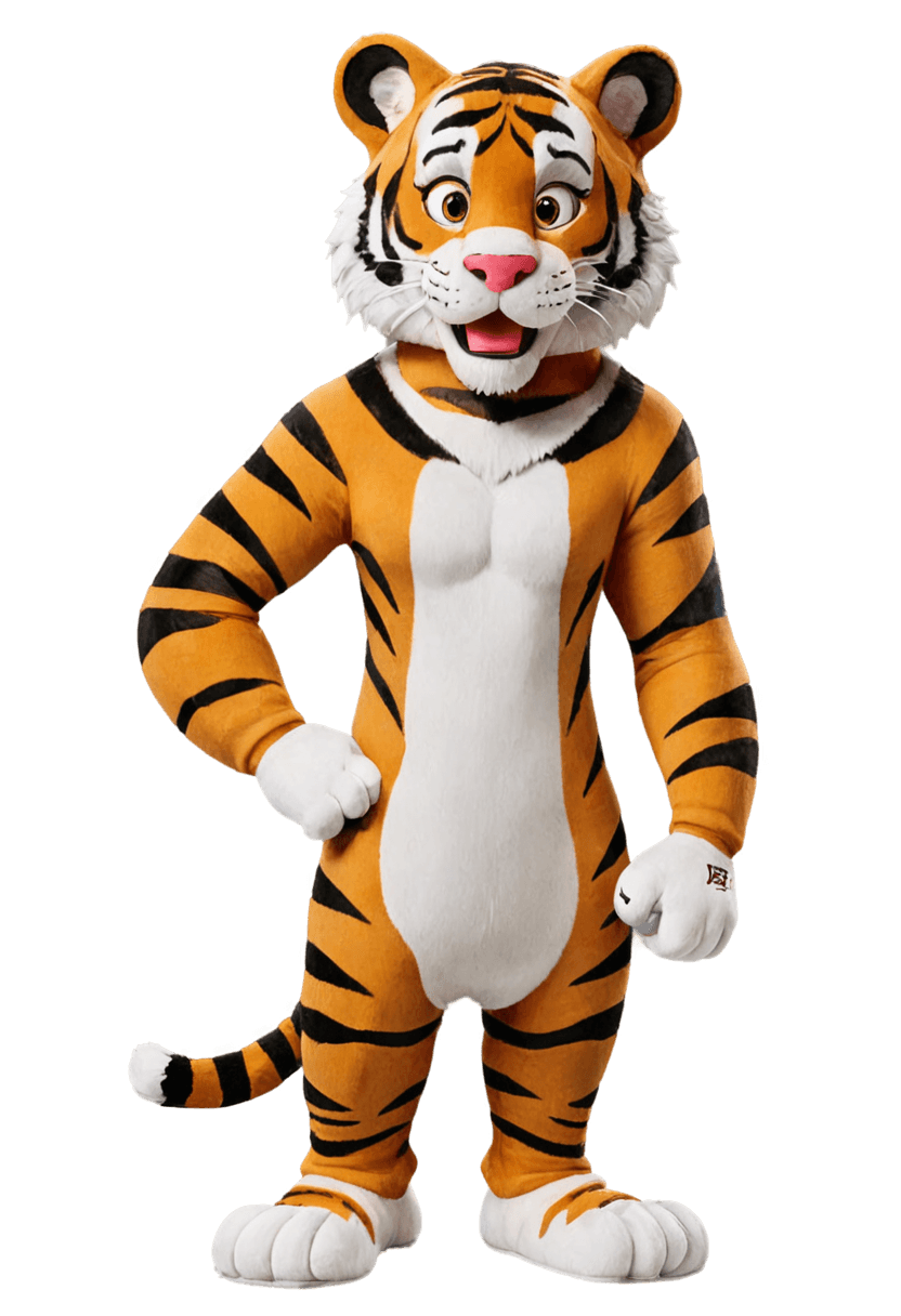 老虎，全身吉祥物，毛茸茸的fursona，furaffinity fursona，tigerman，Tony the tiger