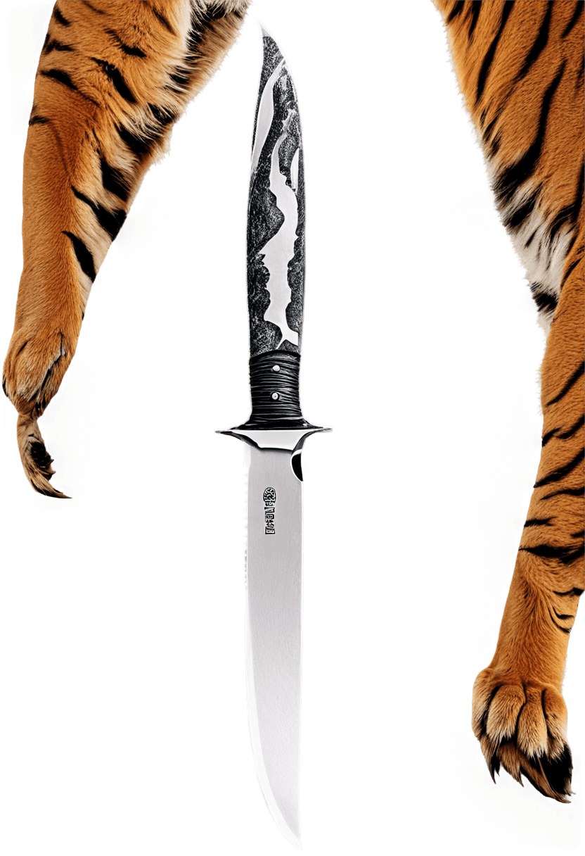 tiger,krambit knife tiger claw png,holding knife,knife,tiger pelt,tiger_beast