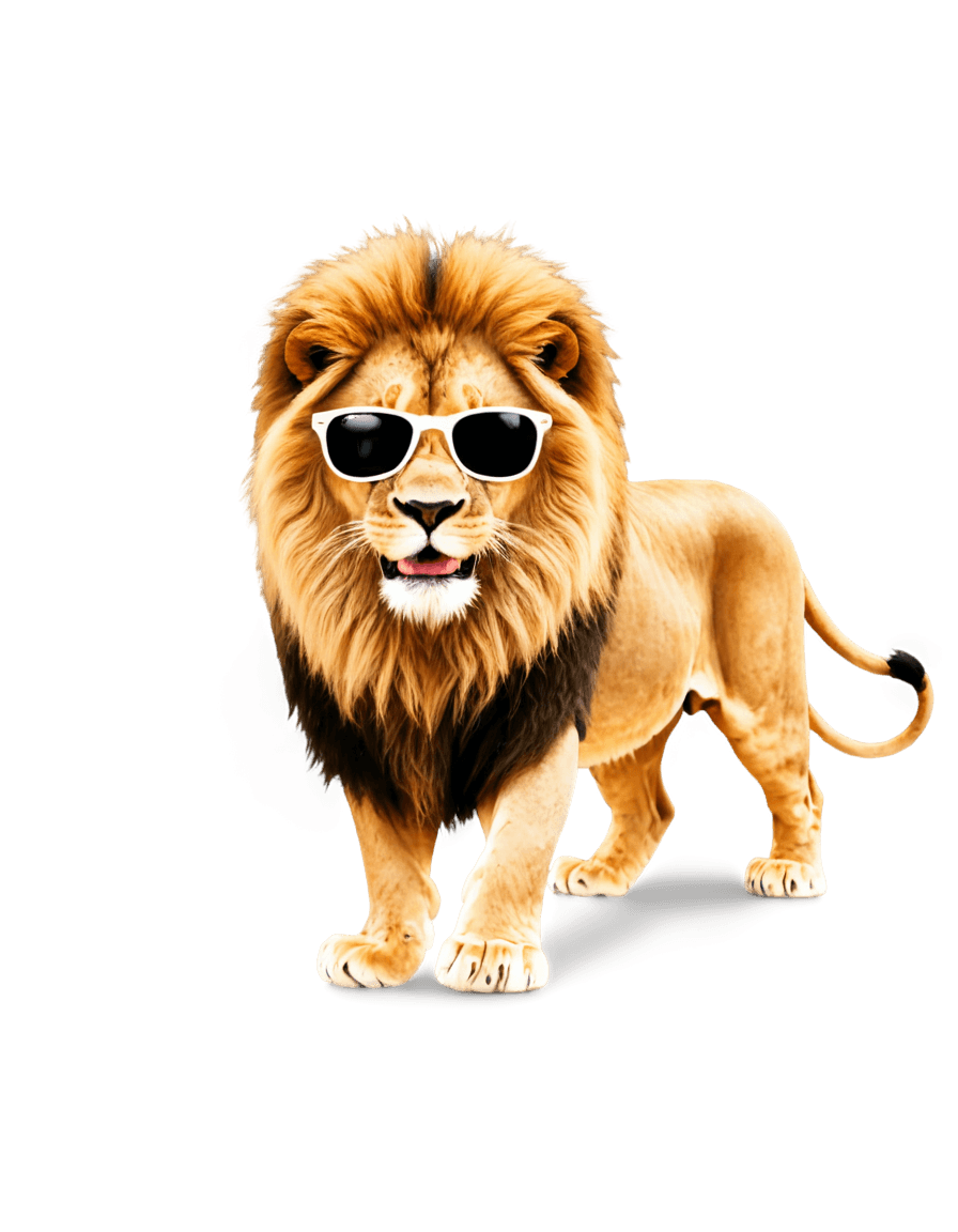 gafas de sol, león con gafas de sol png, icono de león, león lindo, león, leones